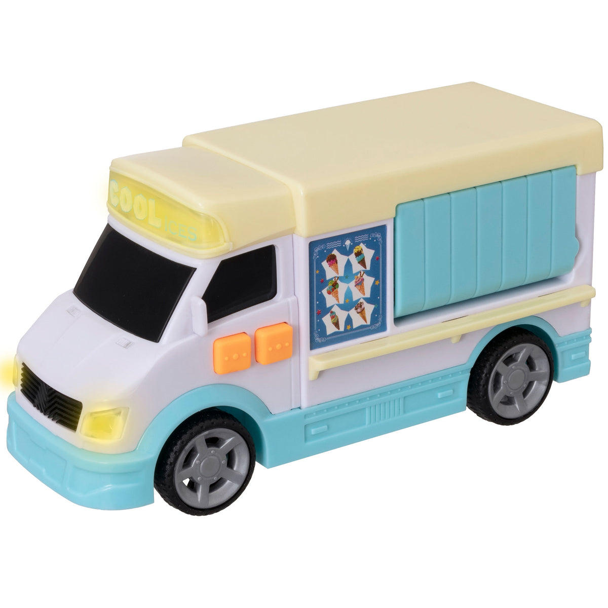 Teamsterz Mighty Machines Small Light &amp; Sound Ice Cream Truck Cars &amp; Transporters