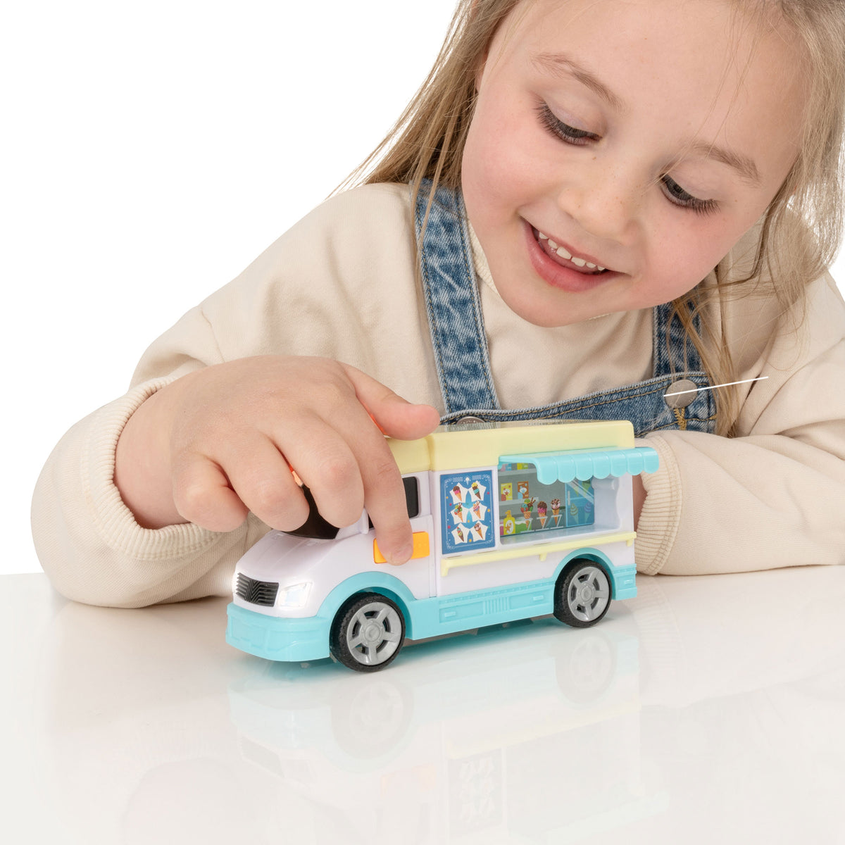 Teamsterz Mighty Machines Small Light &amp; Sound Ice Cream Truck Cars &amp; Transporters