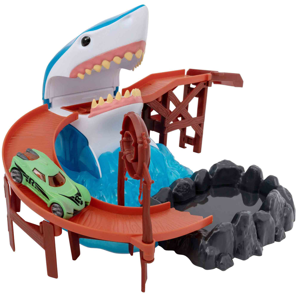 Teamsterz Colour Change Shark Bite Play Set - With 1 Die-Cast Car