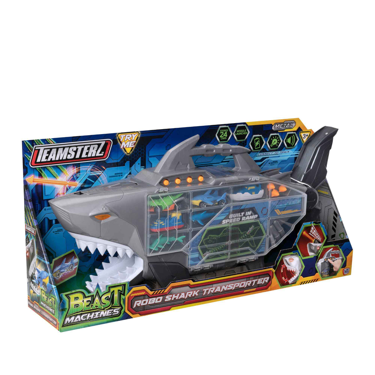 Teamsterz Beast Machines Robo Shark Transporter Cars &amp; Transporters