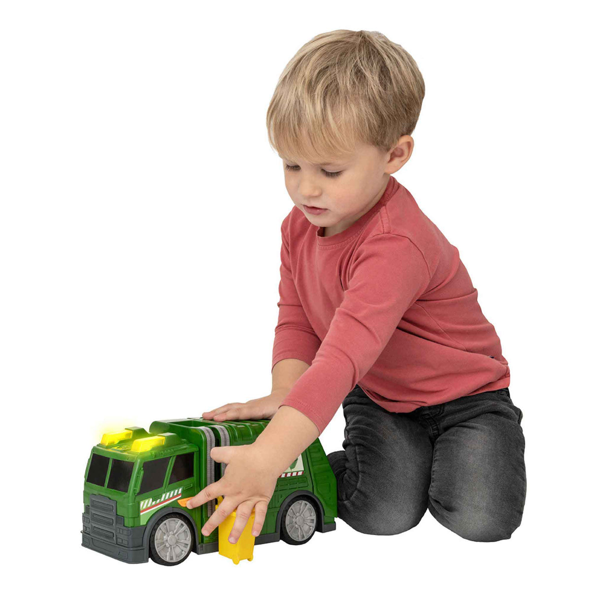 Teamsterz Mighty Machines Medium Light &amp; Sound Recycling Truck Cars &amp; Transporters