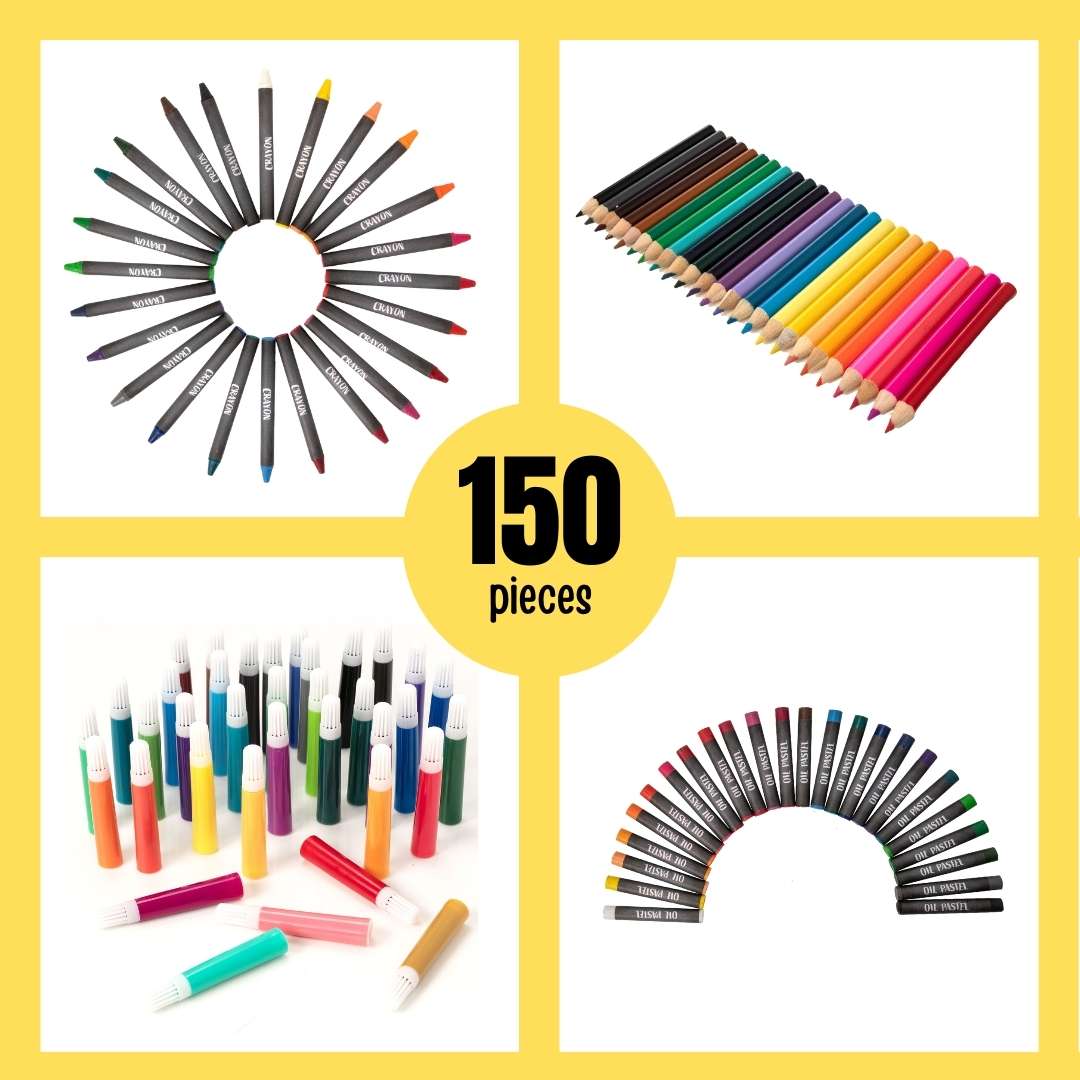Fun Craft Mixed Media Arts Set - 150 Pieces Art Supplies