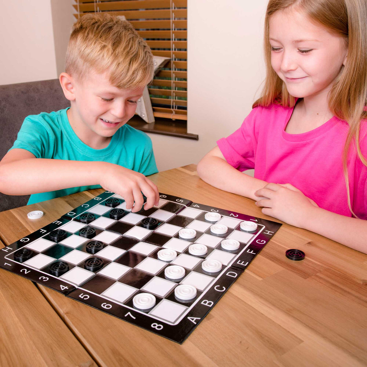 Kids Draughts Set Boxed Family Games