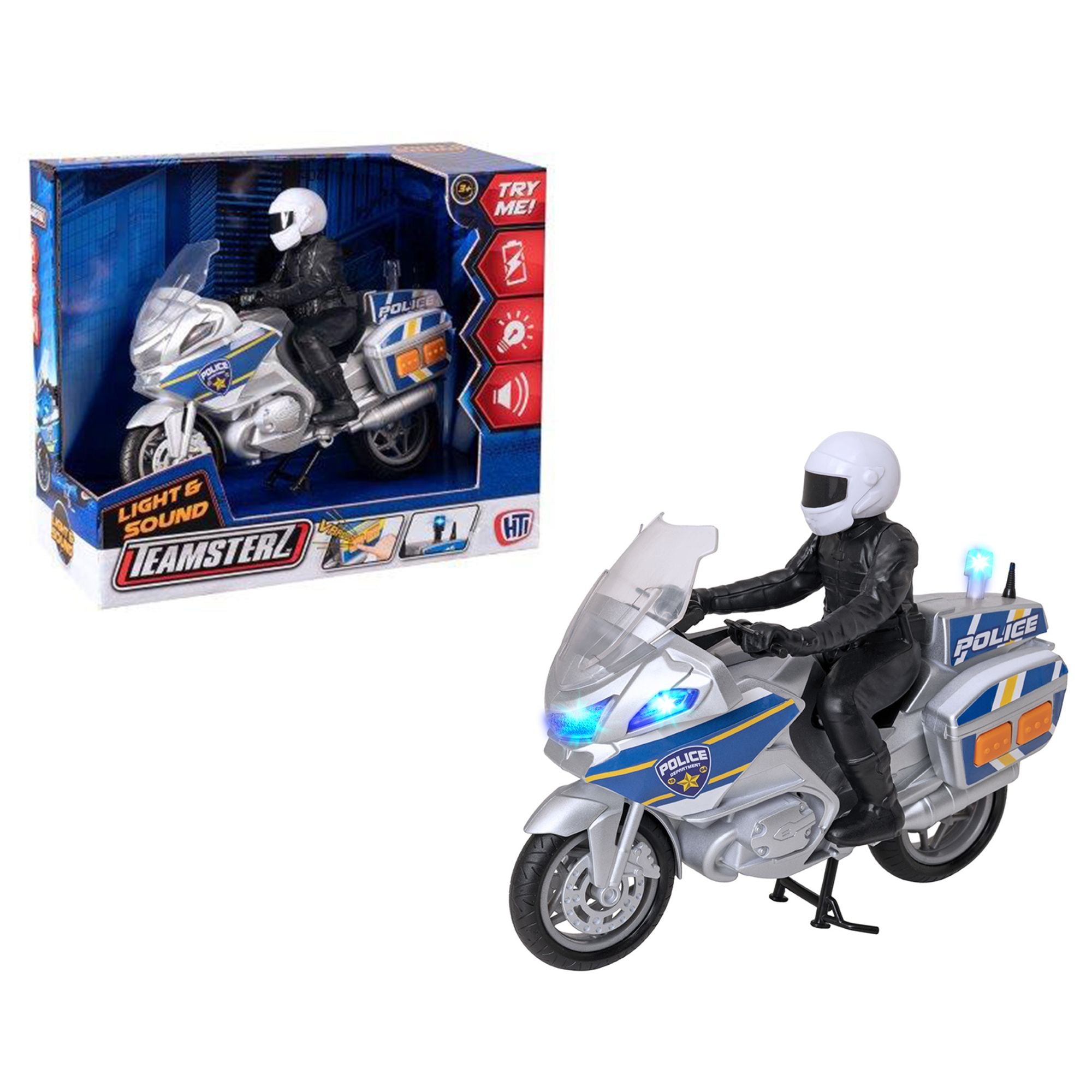 Teamsterz Mighty Machines Medium Police Bike Cars & Transporters