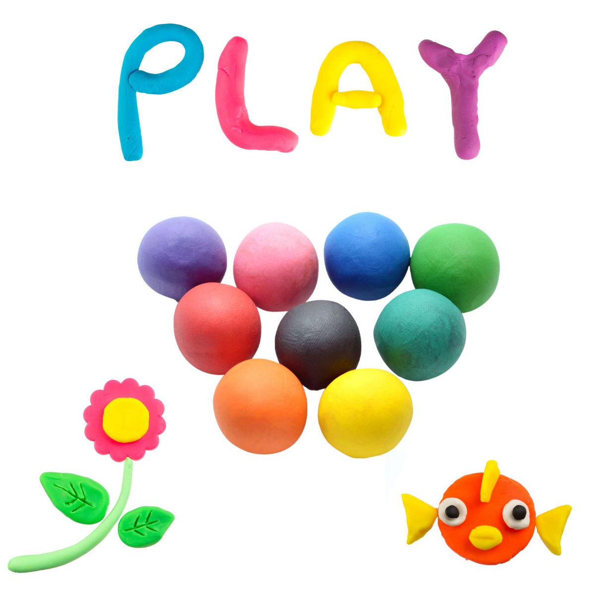 Fun Craft Magic Modelling Clay Kit - 60+ Pieces Craft Kits