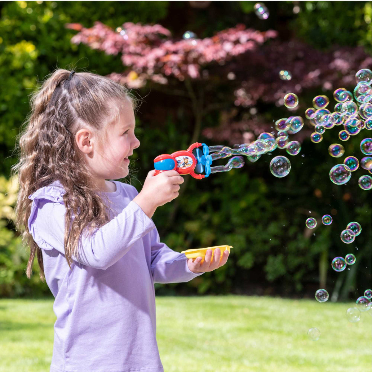 Paw Patrol Bubble Bundle Includes Bubble Gun, Bubble Wands &amp; Solution Bubble Toys