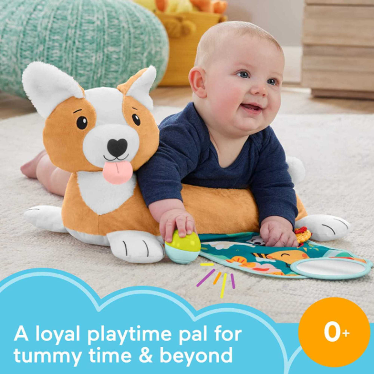 Fisher Price 3-in-1 Puppy Tummy Wedge Newborn &amp; Baby