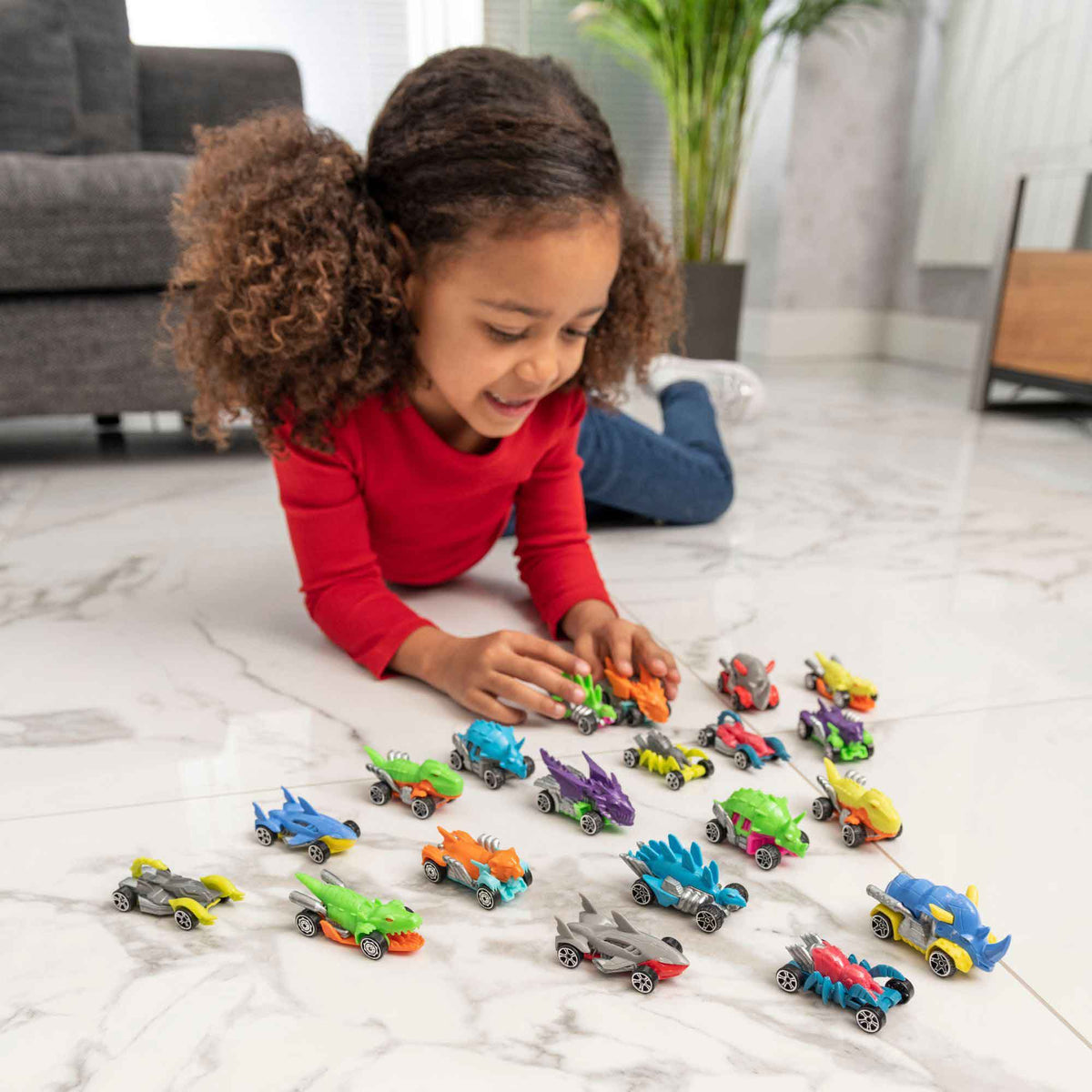 Teamsterz Beast Machine Dino Car Play Set - 10 Die-Cast Cars Cars &amp; Transporters