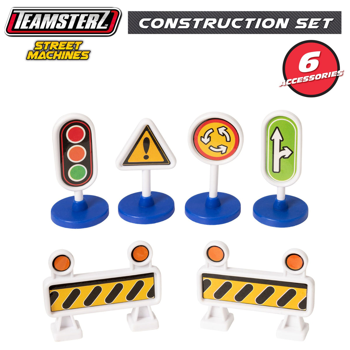 Teamsterz Street Machines Construction Playset | 12 Piece Construction Playset Construction Vehicles