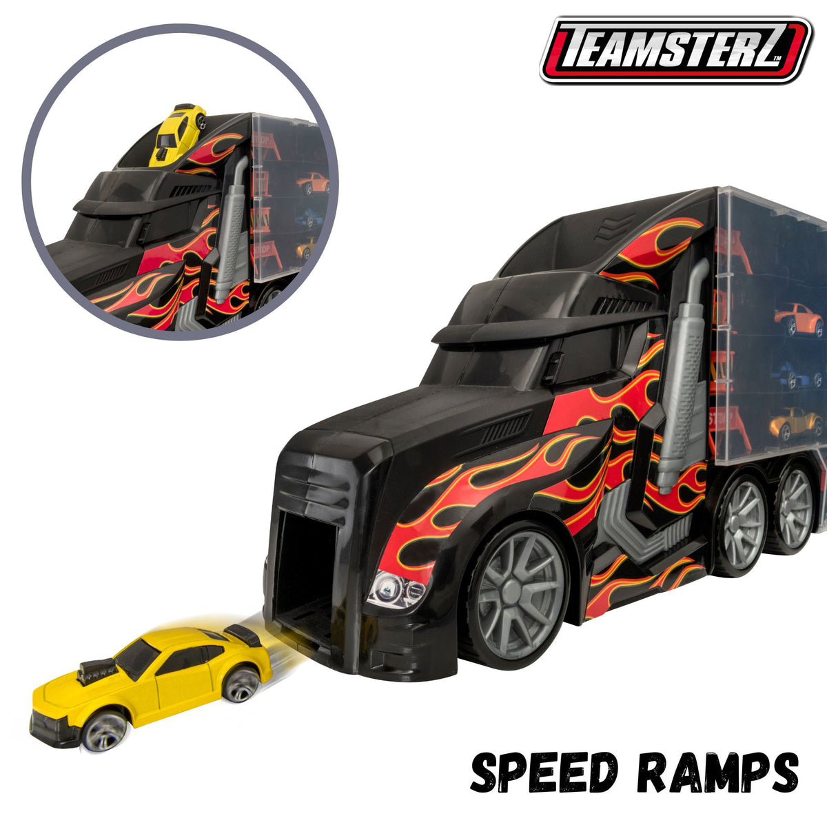 Teamsterz Large Auto Transporter Launcher Truck Cars &amp; Transporters