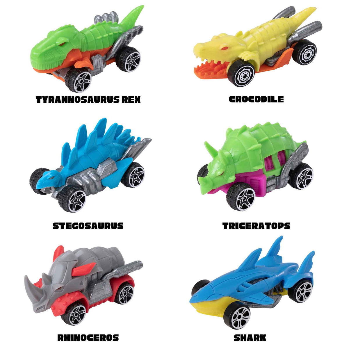 Teamsterz Beast Machine Car Play Set | 6 Die-Cast Beast Cars Included