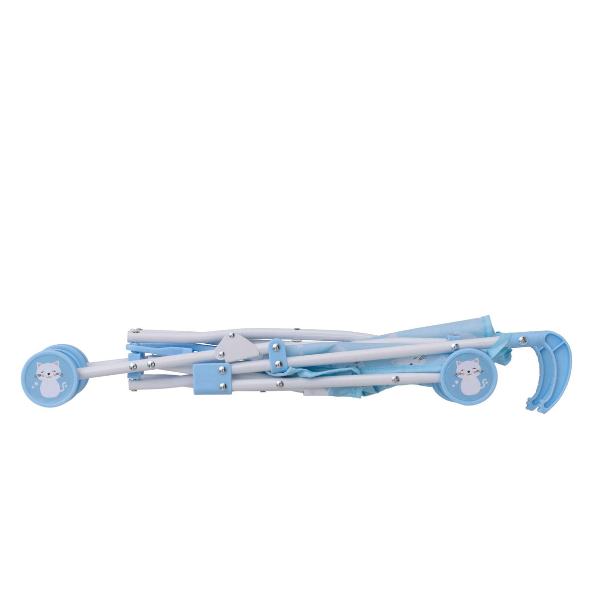 BabyBoo Kitty Doll Stroller - Blue Pushchairs