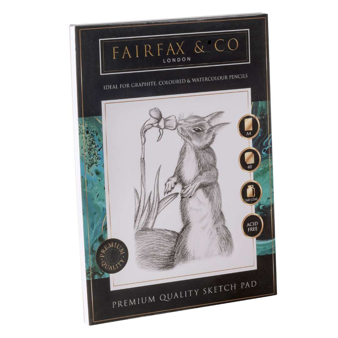 FairFax &amp; Co Premium Quality Sketch Pad - 40 Sheets of A4 Art Supplies
