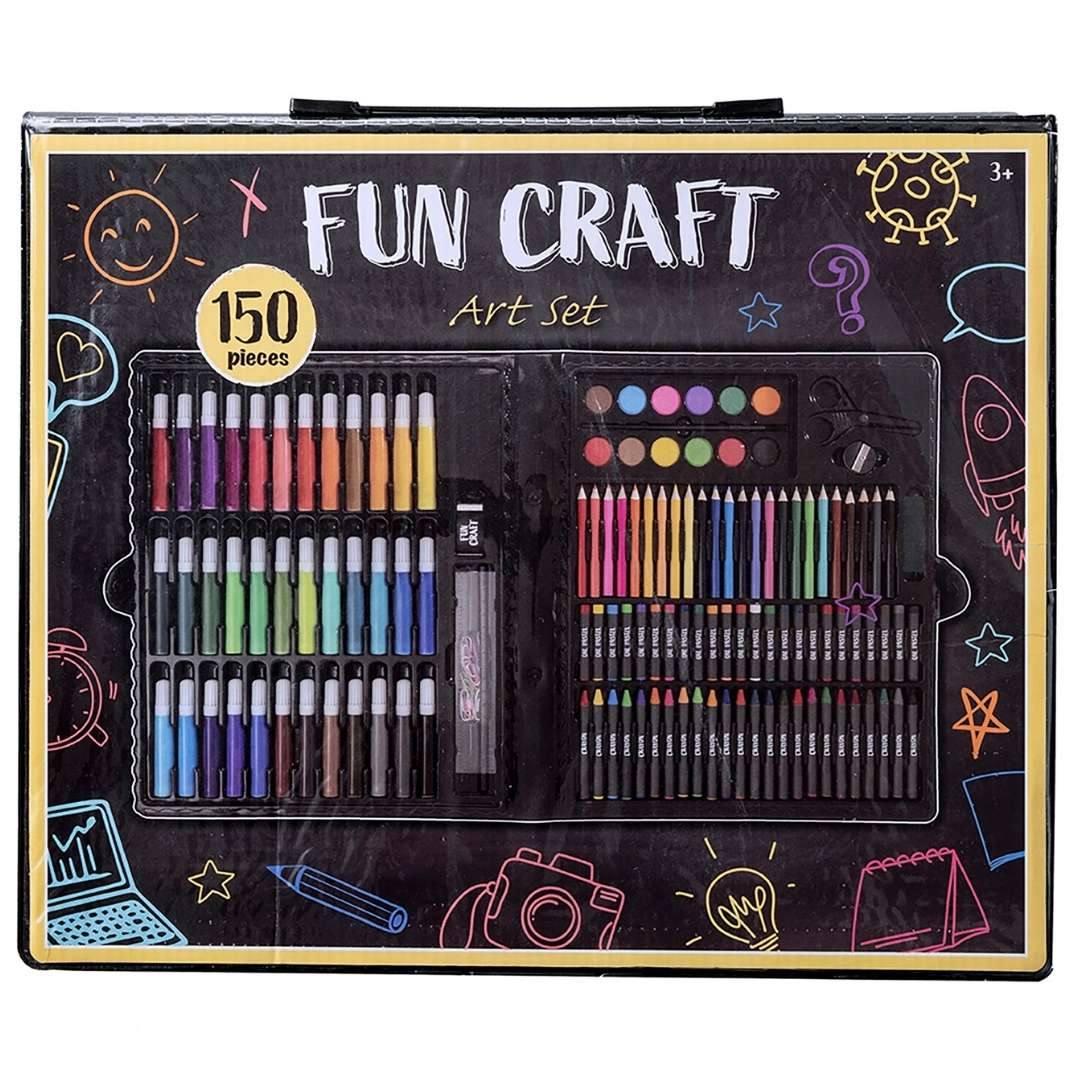 Kids Arts and Crafts Kit with Storage Box - 400+ Pieces