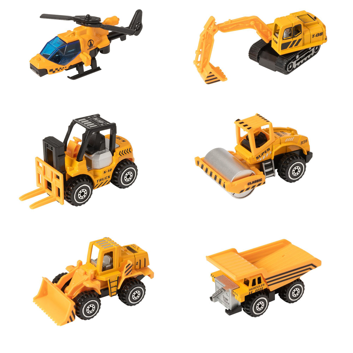 Teamsterz Street Machines Construction Playset | 12 Piece Construction Playset Construction Vehicles