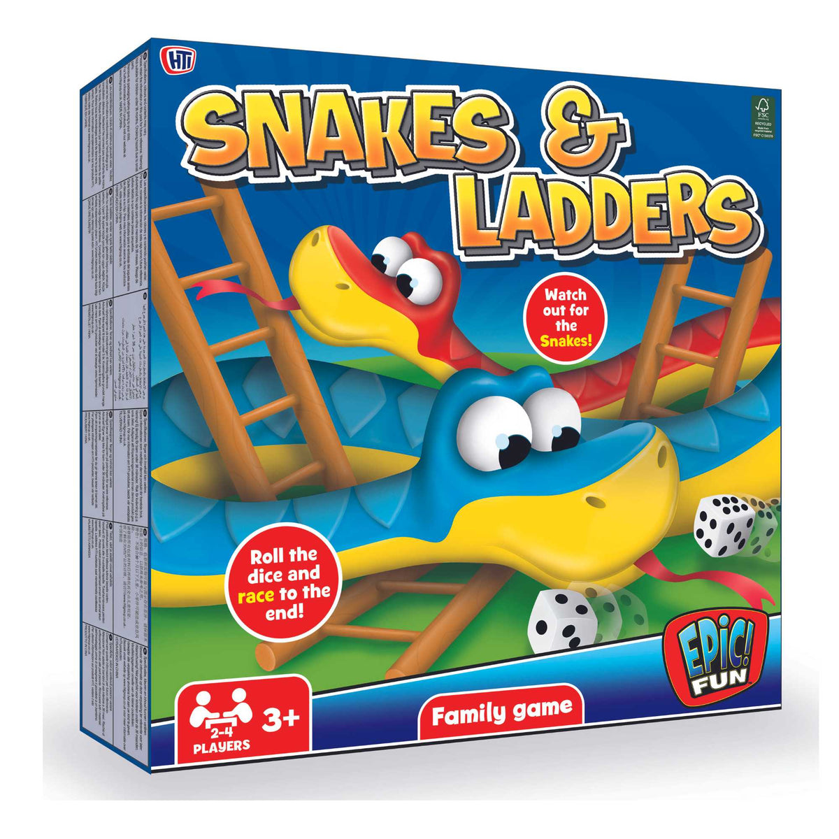Snakes and Ladders Game Boxed Family Games