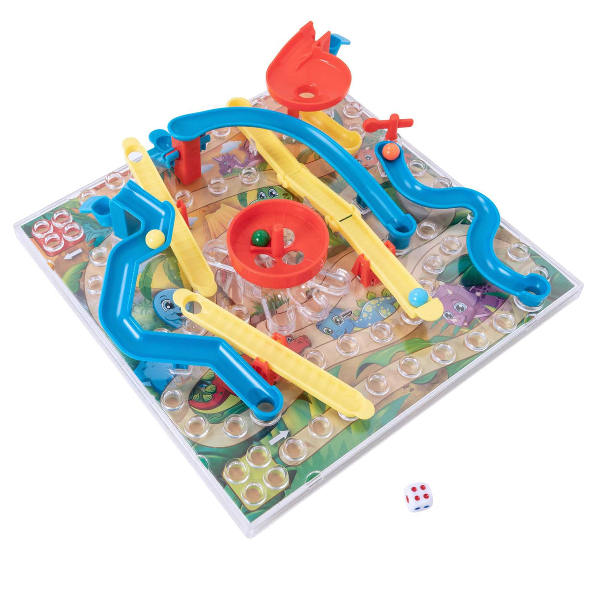 3D Snakes and Ladders Board Game - Dinosaur Edition Boxed Family Games