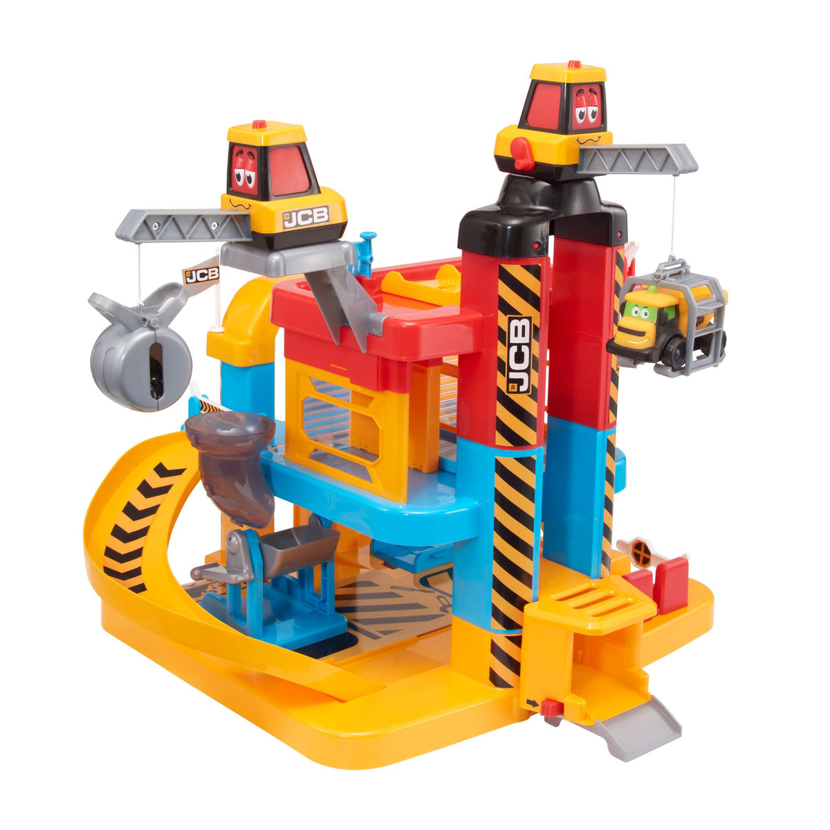 Teamsterz JCB My First 3 Level Garage - Includes Dougie Dump Truck Construction Vehicles