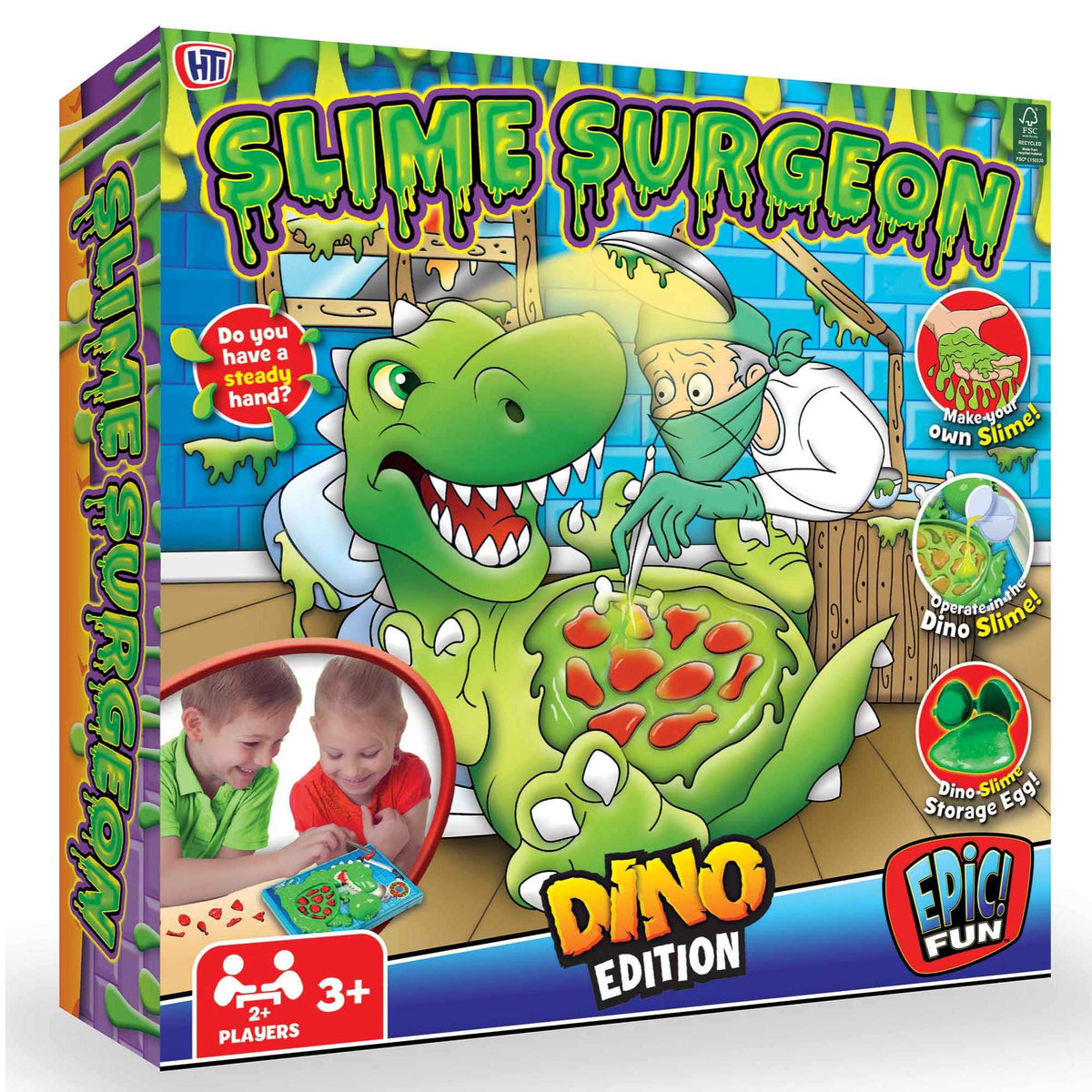 Slime Surgeon Game - Dinosaur Edition Boxed Family Games