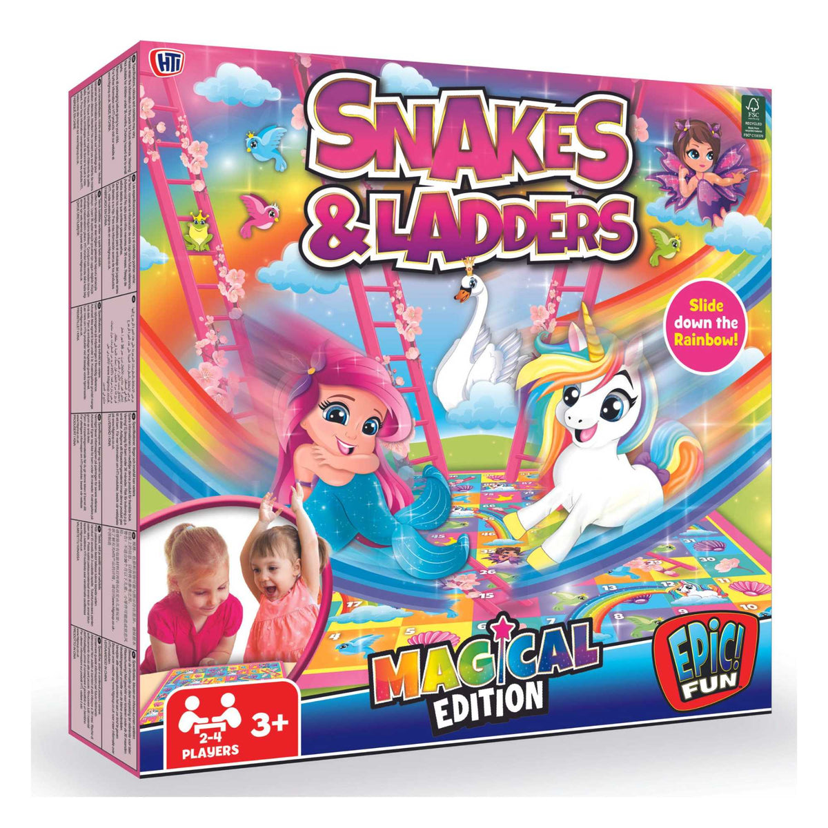 Magical Snakes &amp; Ladders Board Game Boxed Family Games