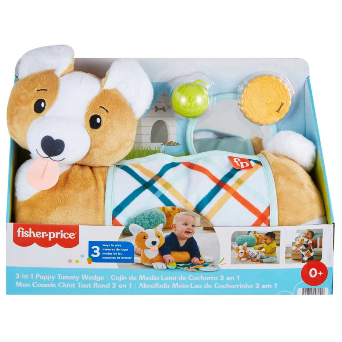 Fisher Price 3-in-1 Puppy Tummy Wedge Newborn &amp; Baby