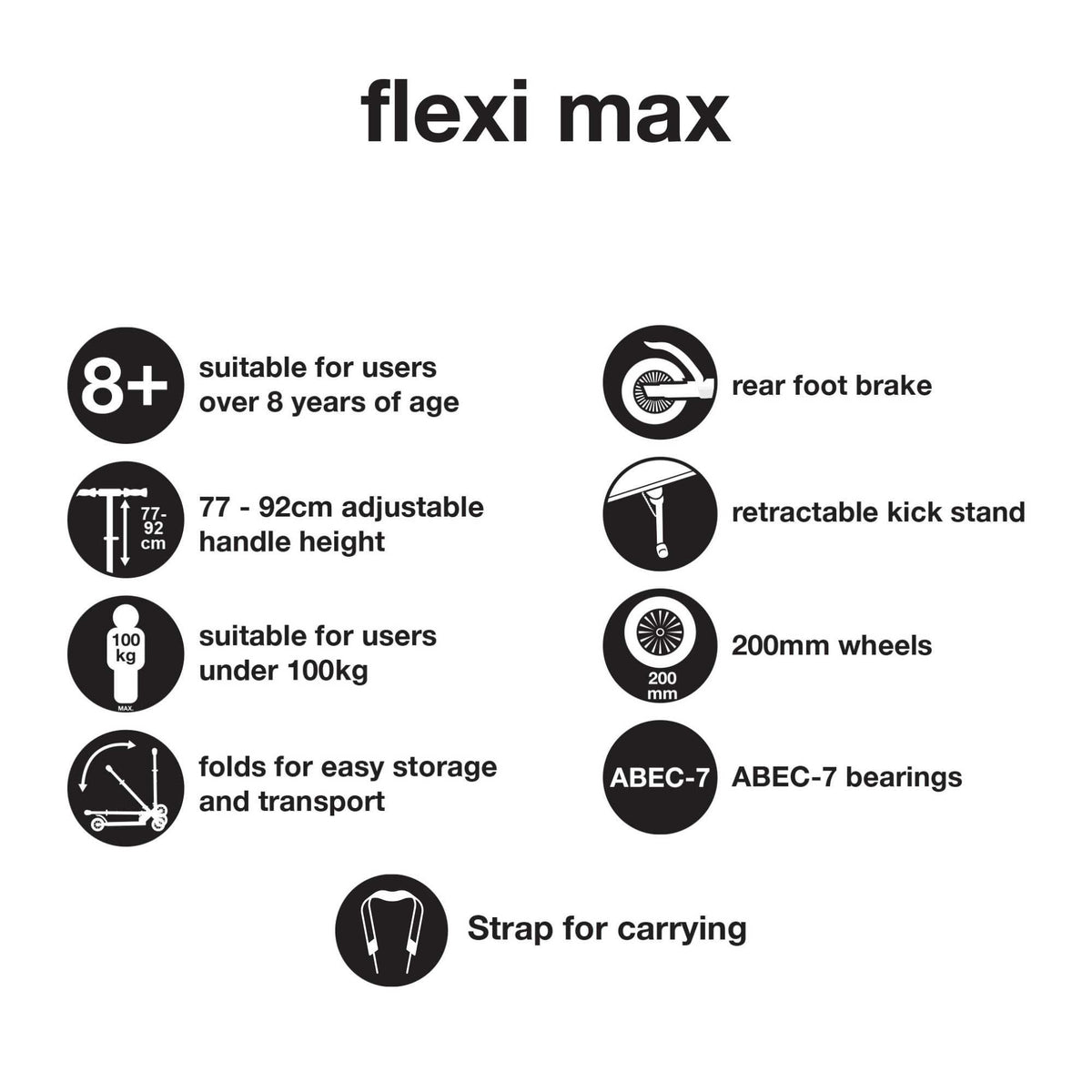 EVO FlexiMax Scooter | Black