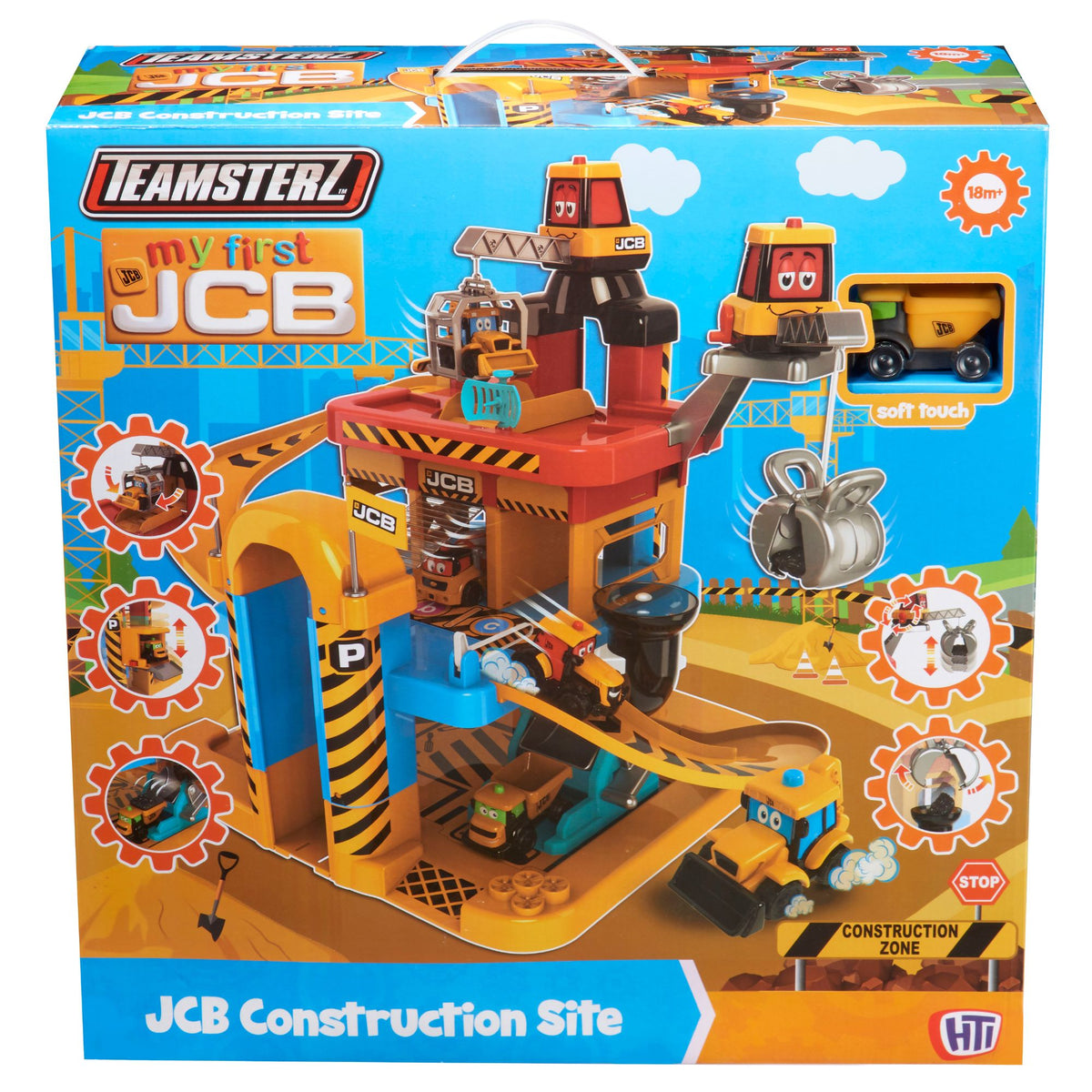 Teamsterz JCB My First 3 Level Garage - Includes Dougie Dump Truck Construction Vehicles