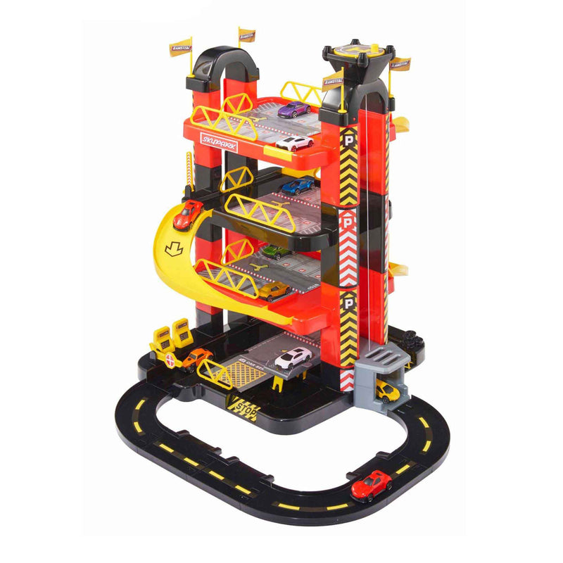 Teamsterz Metro City 4 Level Tower Garage | Includes 5 Die Cast Cars
