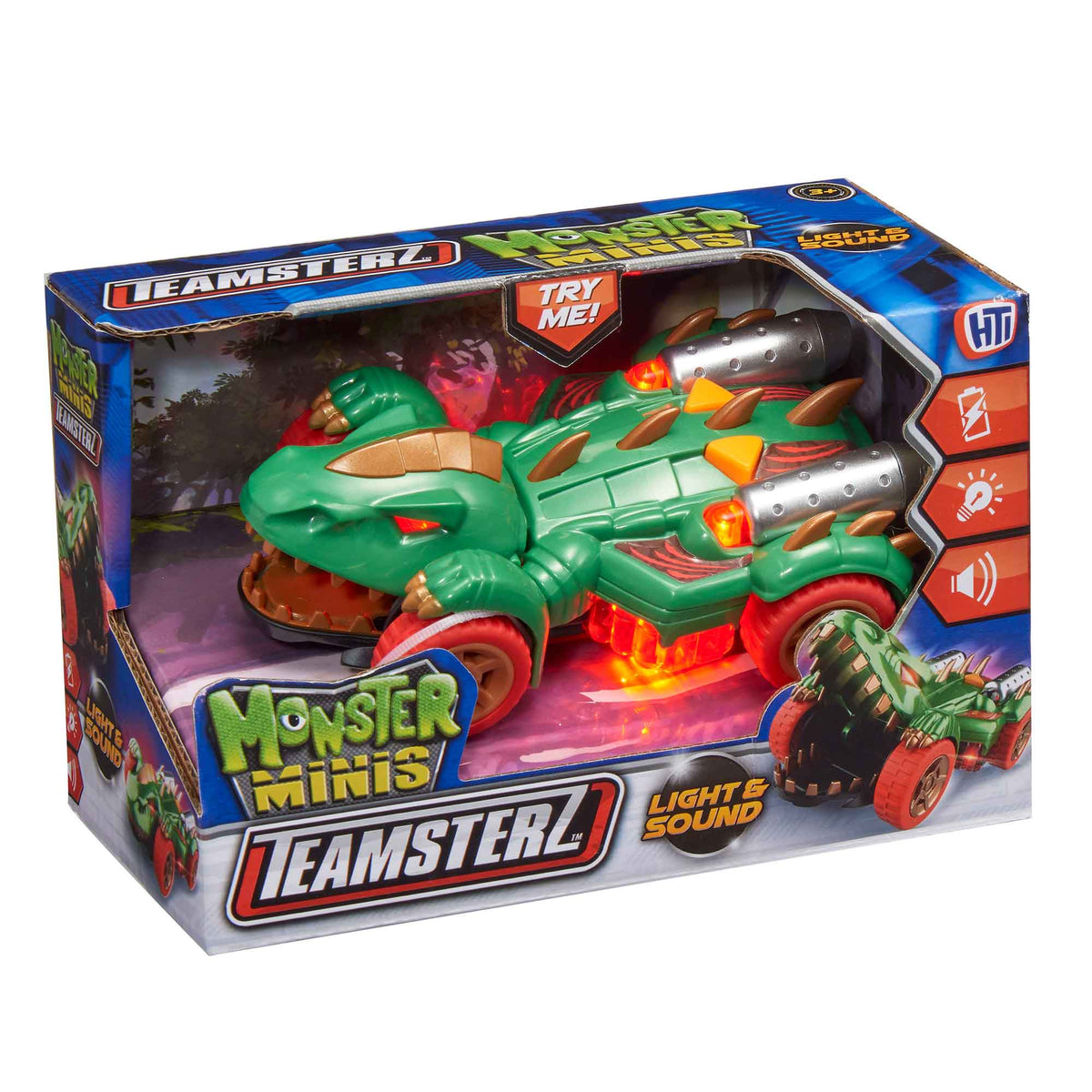 Teamsterz Monster Moverz Mini Dinosaur Car | Lights &amp; Sounds