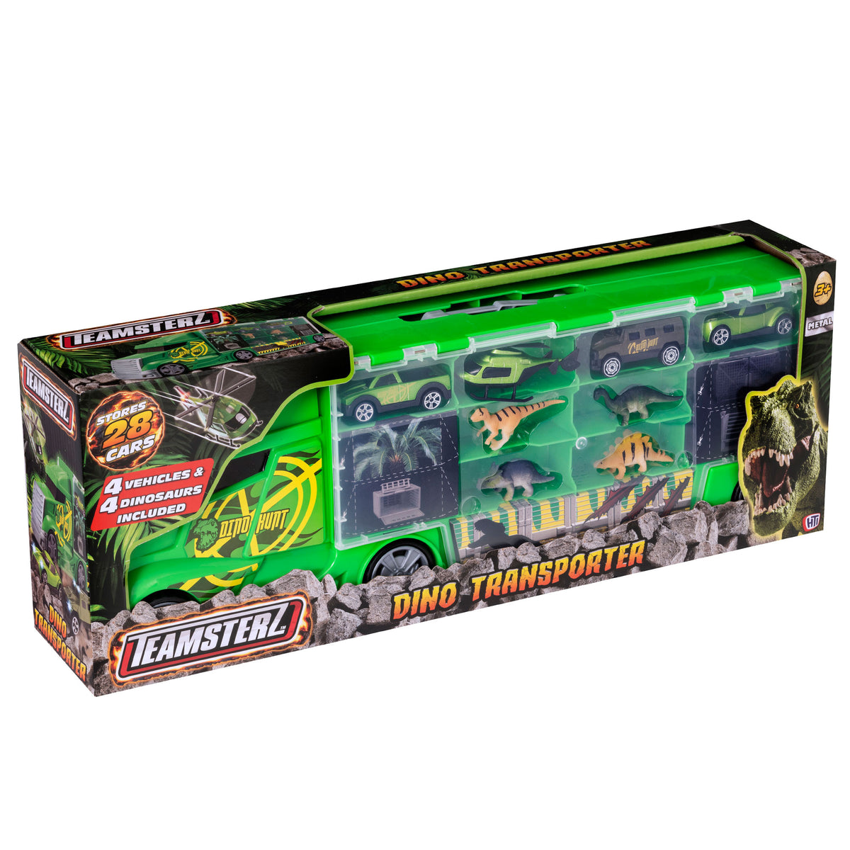 Teamsterz Large Dinosaur Car Transporter Cars &amp; Transporters