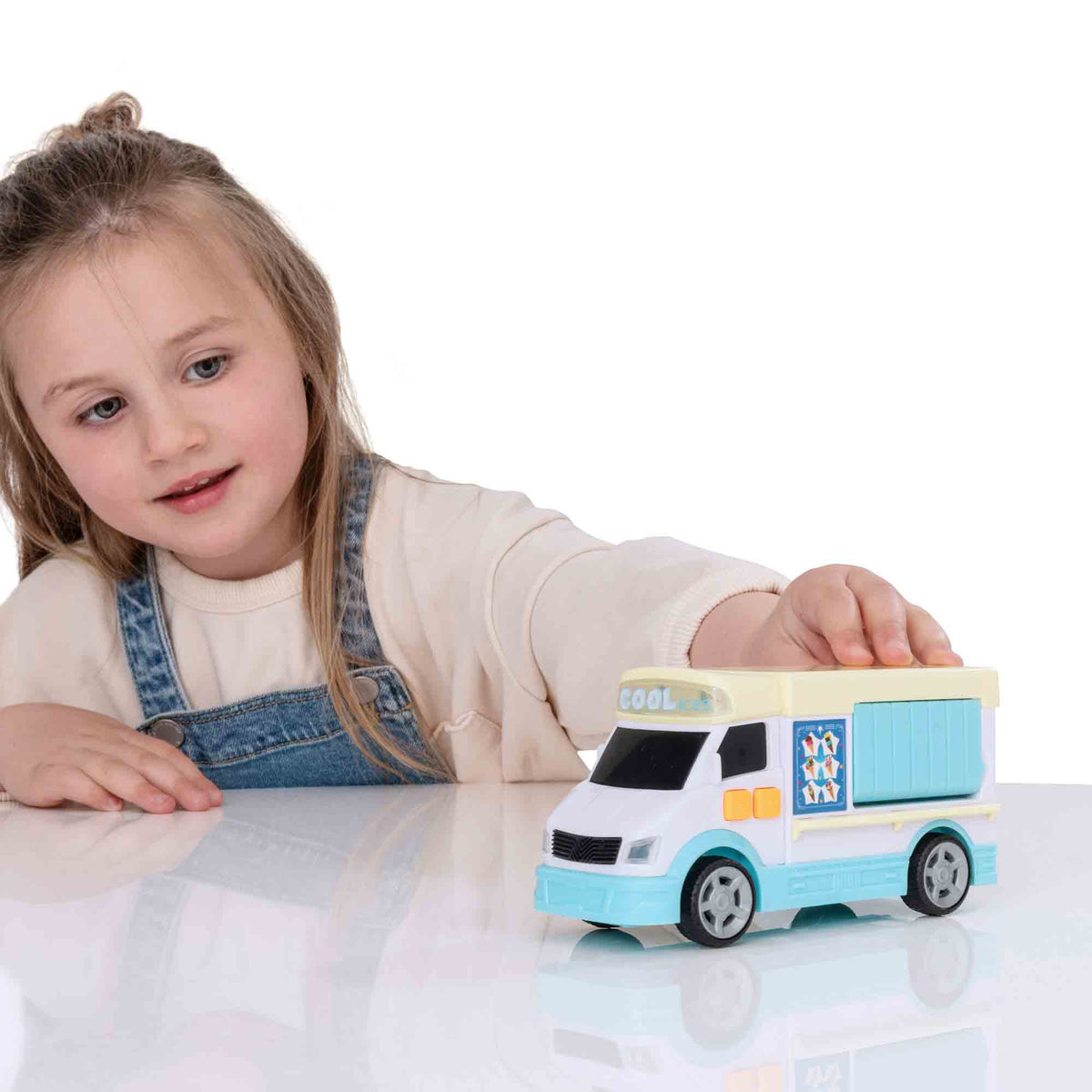 Teamsterz Mighty Machines Small Light &amp; Sound Ice Cream Truck Cars &amp; Transporters