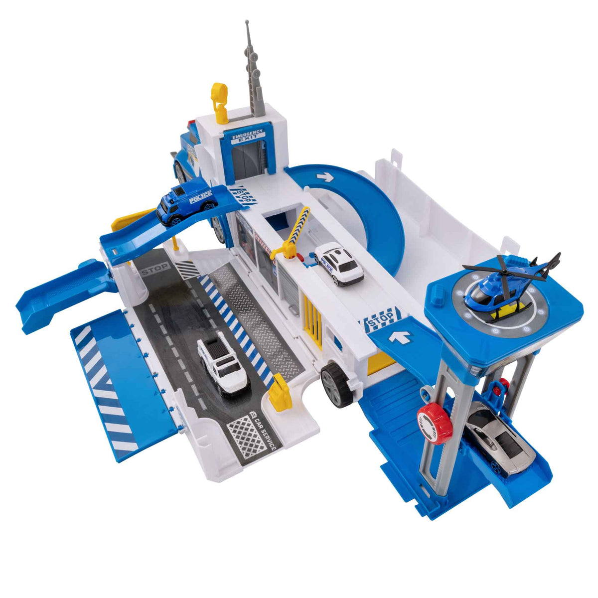 Teamsterz Police Command Toy Truck | Includes 3 Cars Cars &amp; Transporters